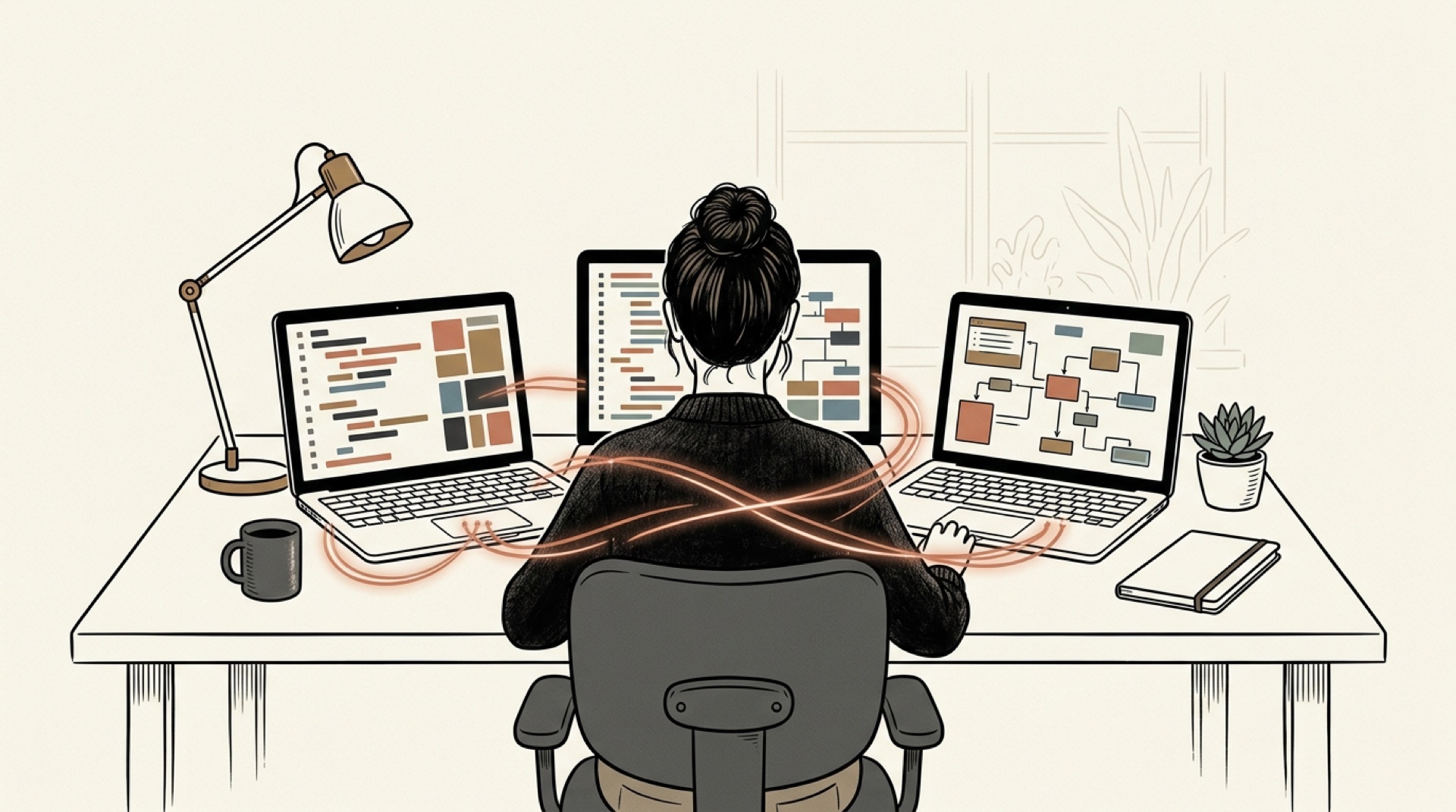 Três sessões de trabalho em paralelo